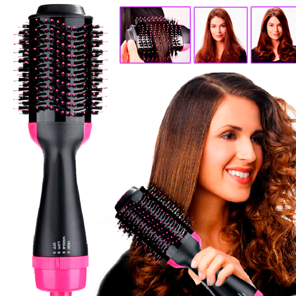 💁♀️ ¡Tu Cabello Perfecto en Minutos con el Cepillo Secador Hot Air Brush! 💨✨