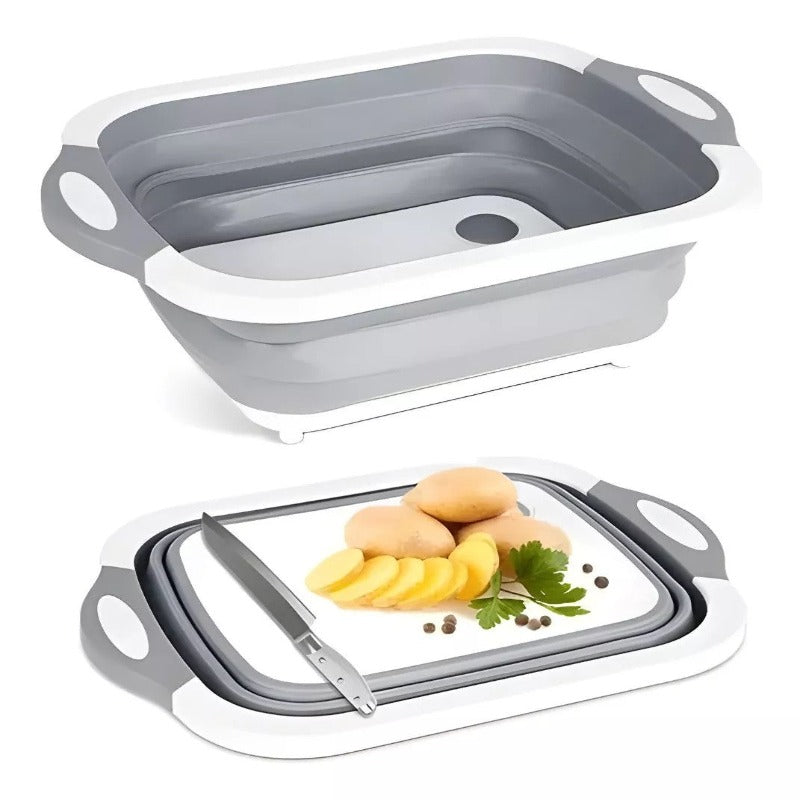 🍽️ Tabla de Corte 4 en 1 Multiuso – Cocina Inteligente, Rápida y sin Desorden