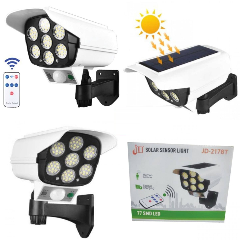 🌞📸 Luz de Formato de Cámara Con Energía Solar – Seguridad y Estilo con Tecnología de Última Generación