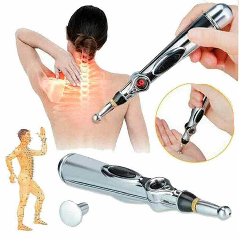 💥 LÁPIZ DE ACUPUNTURA MASAJEADOR ELECTRÓNICO 3 EN 1
