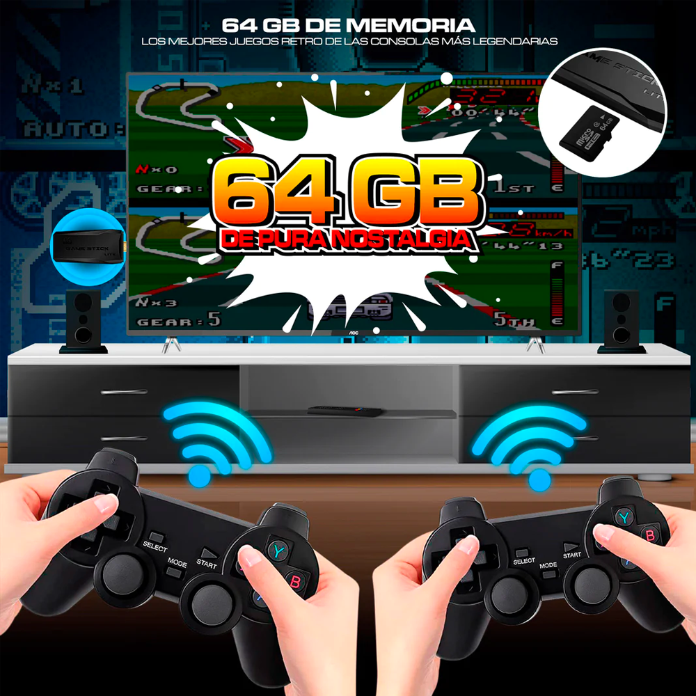 🎮🕹️ ¡Diversión Retro en Alta Definición! GameStick 4K con 20.000 Juegos