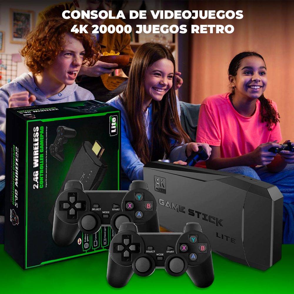 🎮🕹️ ¡Diversión Retro en Alta Definición! GameStick 4K con 20.000 Juegos