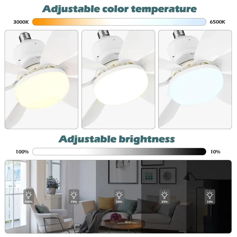 💡 LUZ DE VENTILADOR DE TECHO 30W – ILUMINA Y REFRESCA TU ESPACIO CON COMODIDAD Y ESTILO