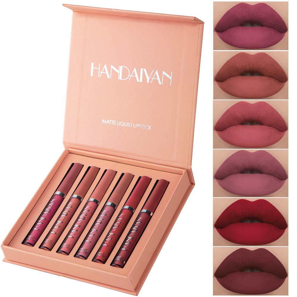 💄✨ Set de Labiales Handaiyan H0510a & H0510b – 6 tonos mate para conquistar tu estilo